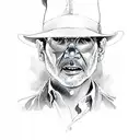 indiana jones tattoo design idea