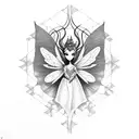 stoner fairy tattoo design idea