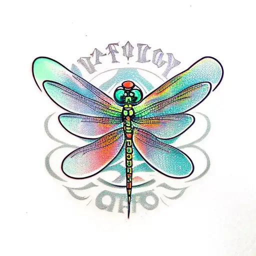 Dragonfly tattoo design idea