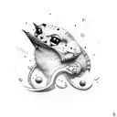 rocket tattoo design idea