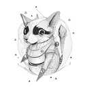 rocket tattoo design idea