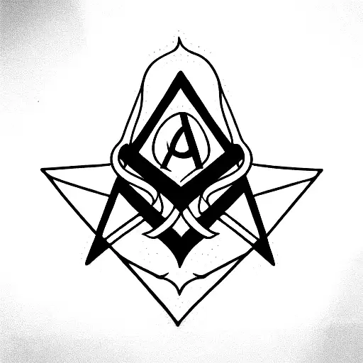 Masonic symbols in the name of Alex Egorov tattoo design idea