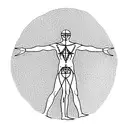 Vitruvian Man tattoo design idea