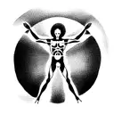 Vitruvian Man tattoo design idea