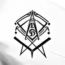 Masonic symbols in the name of Alex Egorov tattoo design idea