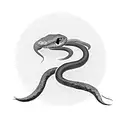 Snake straggling children  tattoo design idea