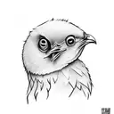 chick in a bag tattoo design idea