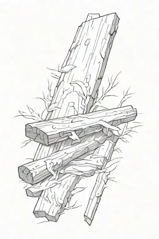 plank tattoo design idea