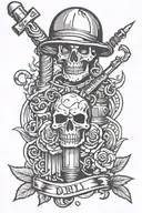 drill bit tattoo design idea