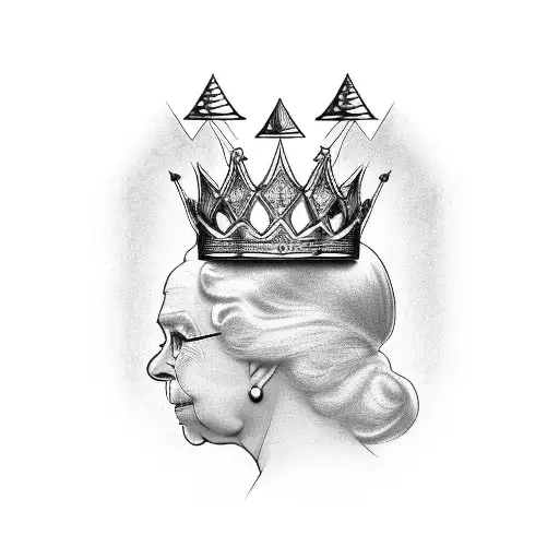 Queen's Crown tattoo design idea