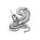small snake with the year 2006 tattoo design idea