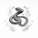 small snake with the year 2006 tattoo design idea