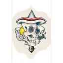 dying light bulb tattoo design idea