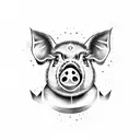 pig tattoo design idea