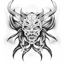 demon tattoo design idea