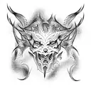 demon tattoo design idea
