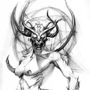  demon tattoo design idea