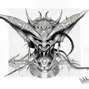 demon tattoo design idea