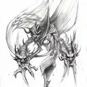  demon all body tattoo design idea