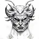 demon all body tattoo design idea