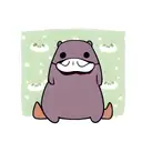 walrus hippo tattoo design idea