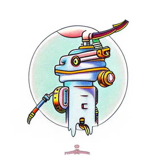 bender from futurama tattoo design idea