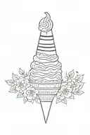 ice cream tattoo design idea