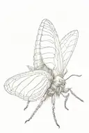 death moth tattoo design idea