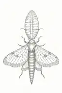death moth tattoo design idea