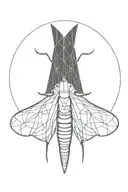 death moth tattoo design idea