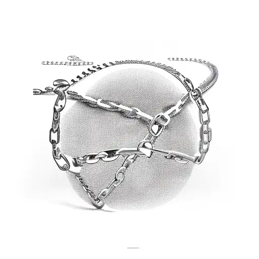 chains tattoo design idea