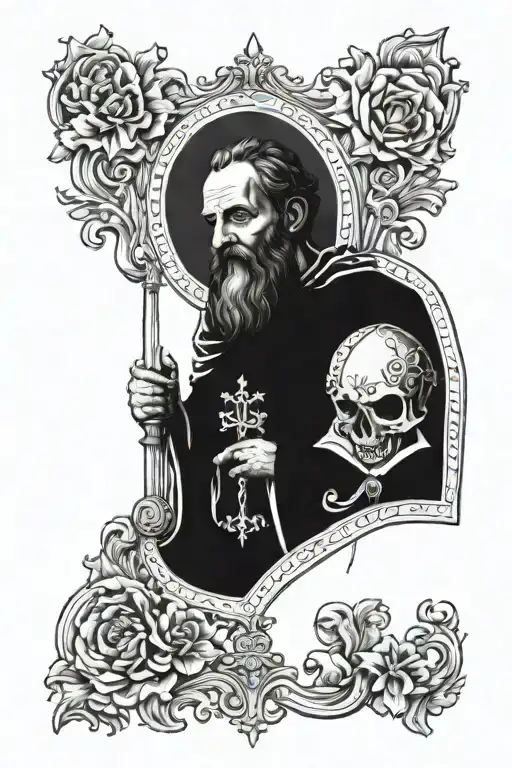 saint peter tattoo design idea