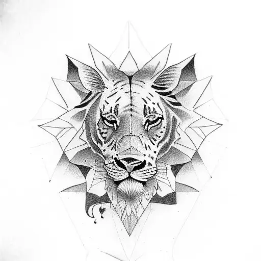 the big five African savanna tattoo design idea