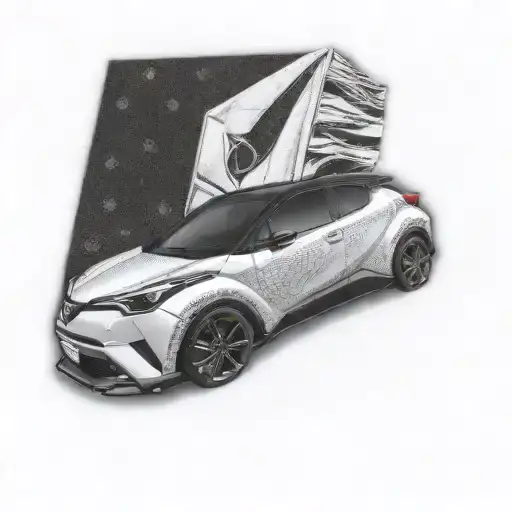 a toyota c-HR tattoo design idea