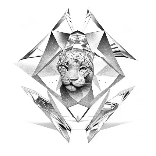 Diamond tattoo design idea