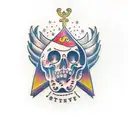 cornicello, Mano cornuto, ave Maria  tattoo design idea