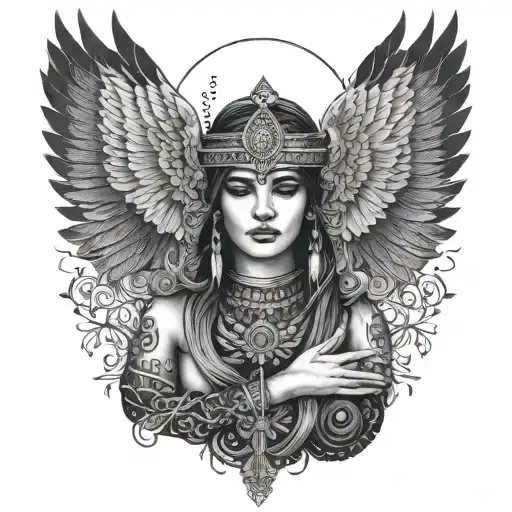Isis praising her own self tattoo design idea