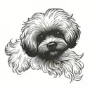 bichon frise tattoo design idea