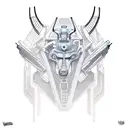 Anubis as a futuristic cyborg tattoo design idea