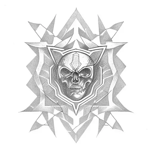 atom tattoo design idea