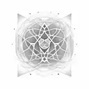 individual atom tattoo design idea