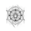 individual atom tattoo design idea