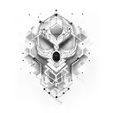 molecular makeup tattoo design idea