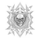 atom tattoo design idea