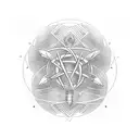 atom tattoo design idea