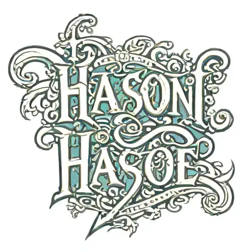 The word "RARE" in hanson font tattoo design idea