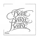 The word "RARE" in hanson font tattoo design idea