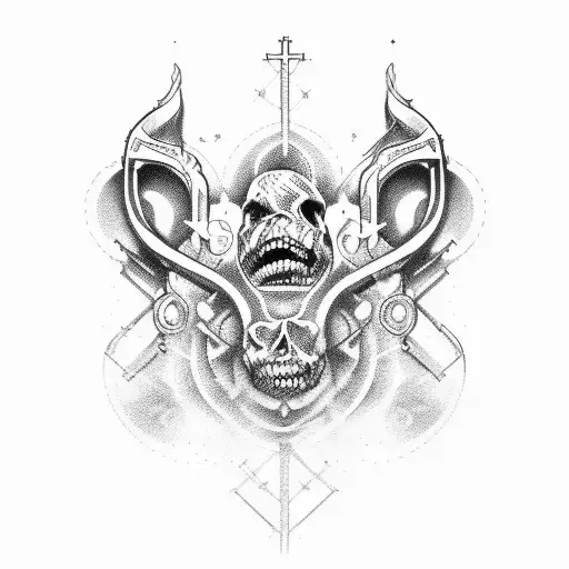 workflow that starts with Born ends with die and in between There is a script element tattoo design idea