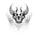 workflow that starts with Born ends with die and in between There is a script element tattoo design idea