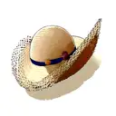 straw hat tattoo design idea
